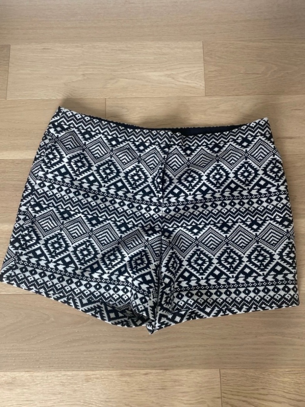 Black And White Festival Summer Shorts
